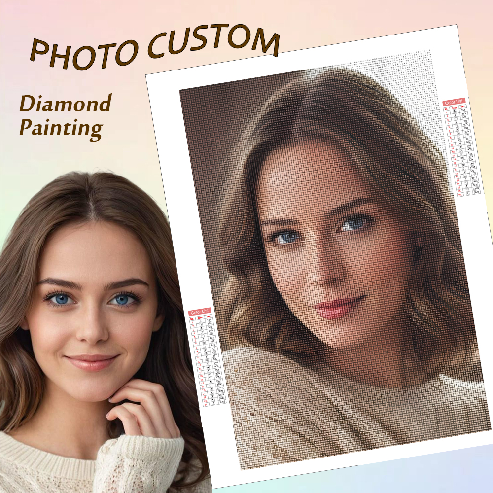 Resin Art Wallpaper - HUACAN Custom Photo Diamond Painting 5D