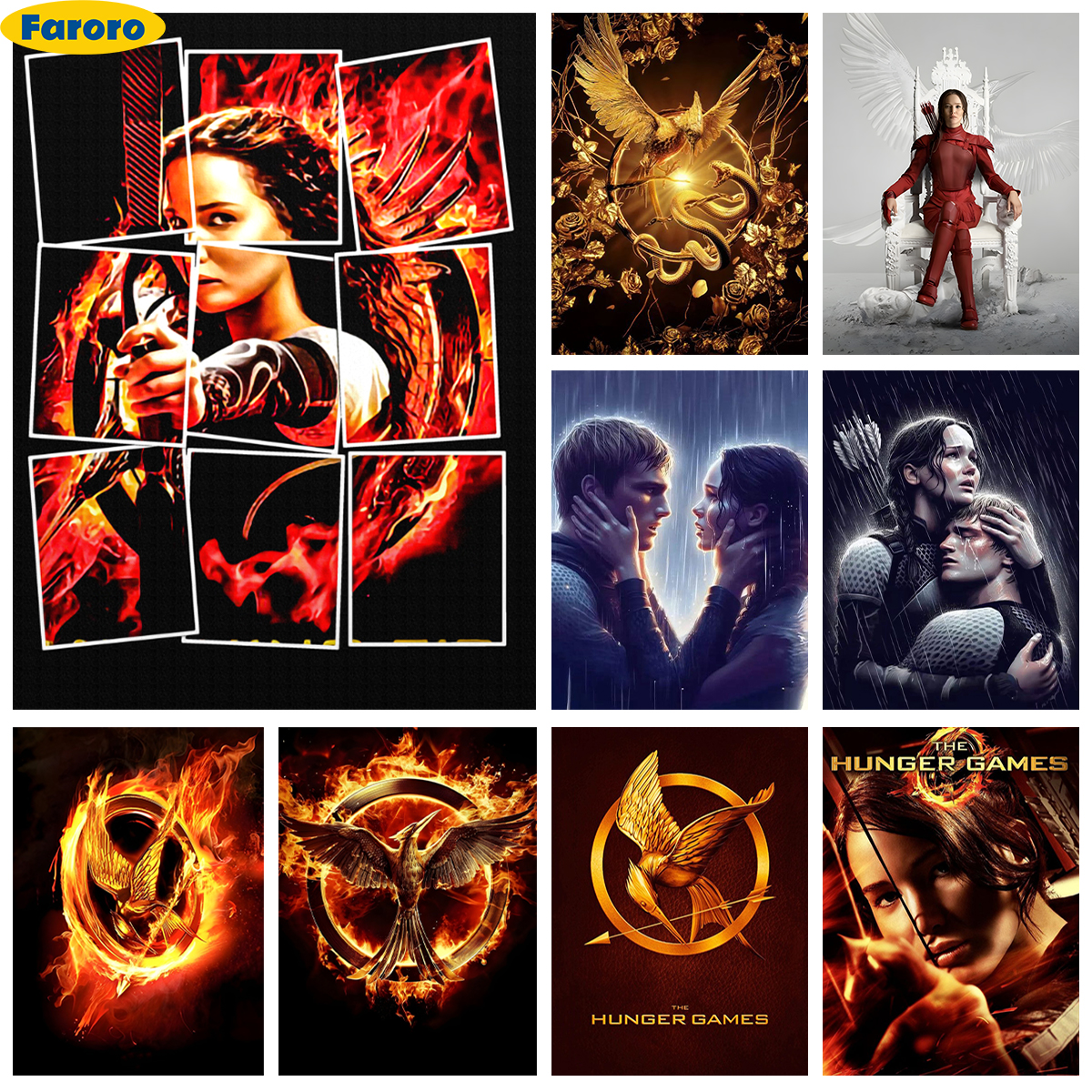 Resin Art Kits For Adults - Hunger Games Diamond Painting Kit Movie