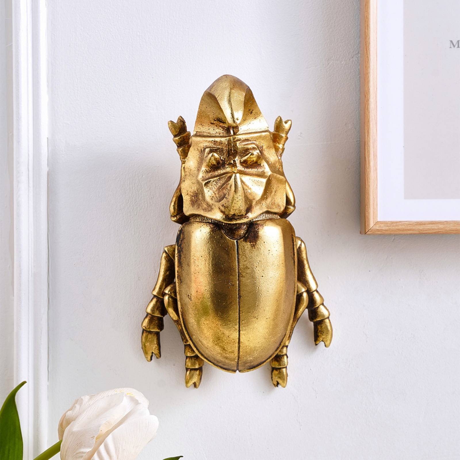 Resin Art Hanging - Rhinoceros Beetle Wall Hanging Easy to