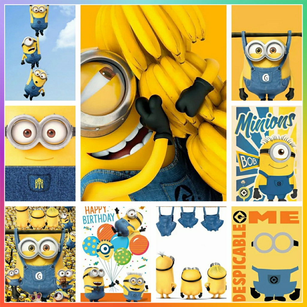 Resin Art Design - Cute M-Minions Cartoon L-Lovely Cross Stitch