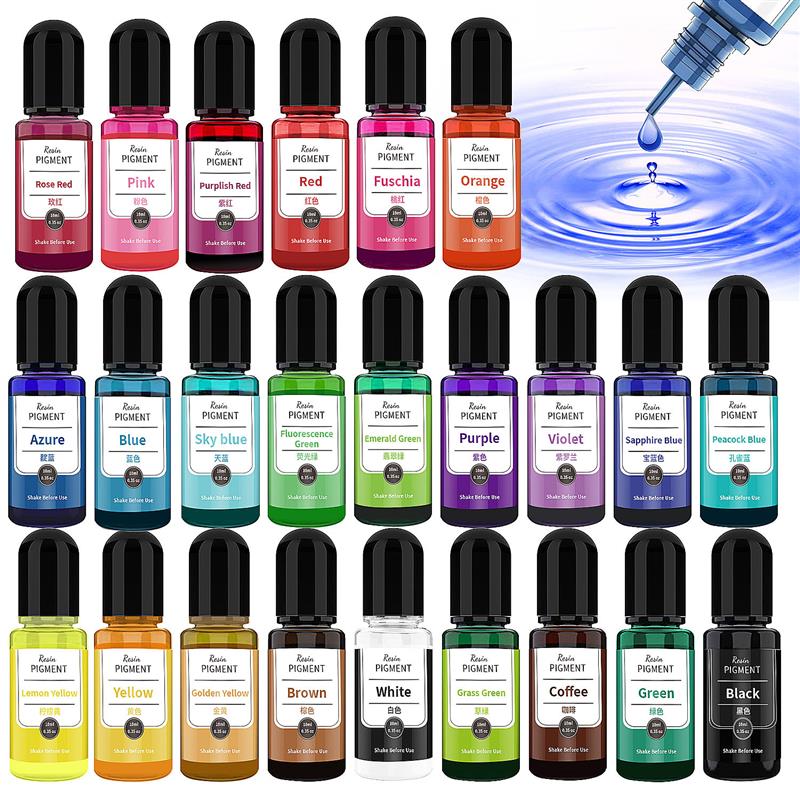 Resin Dye Opaque - 24 Color Art Ink Alcohol Resin