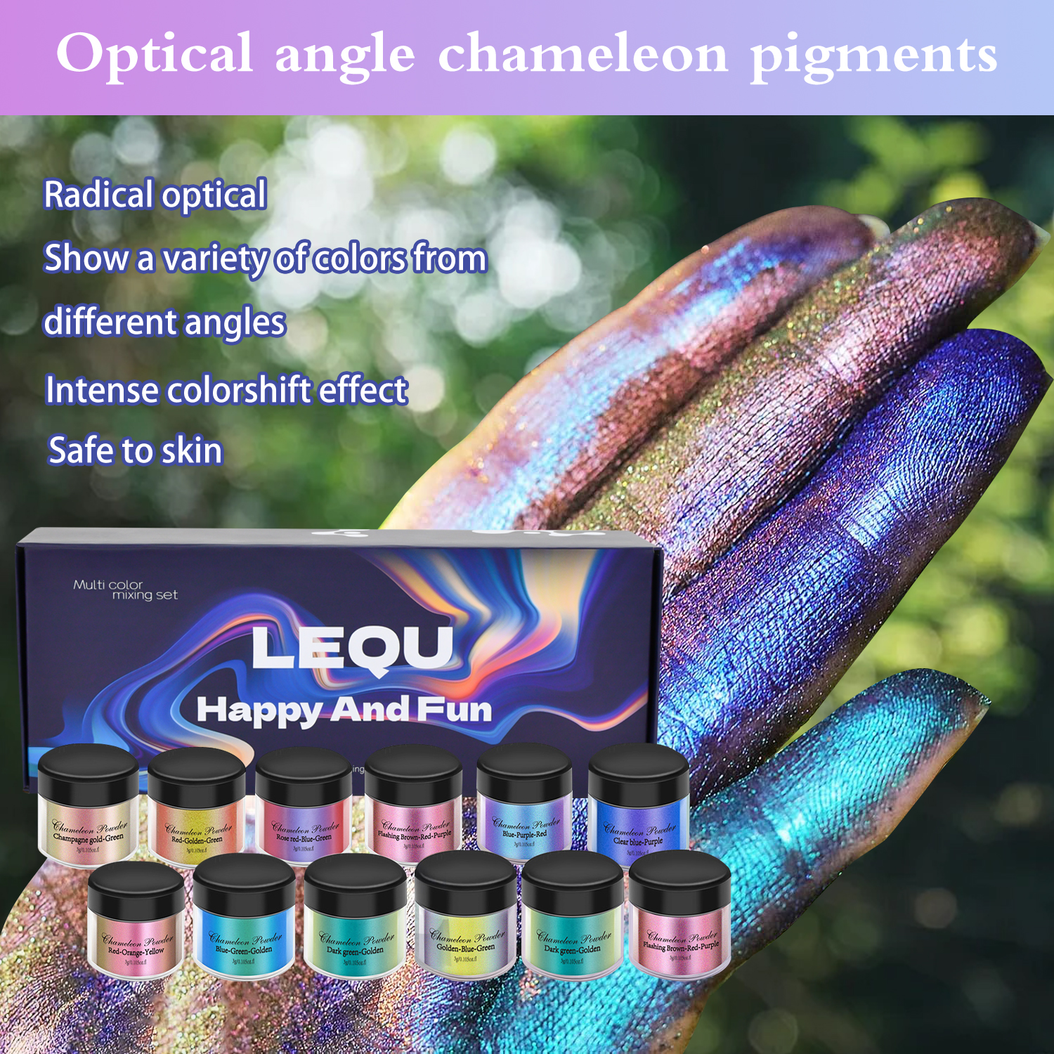1 Set Chameleon Powder Nail Ch - Resin Dye Opaque 리뷰 및 가격