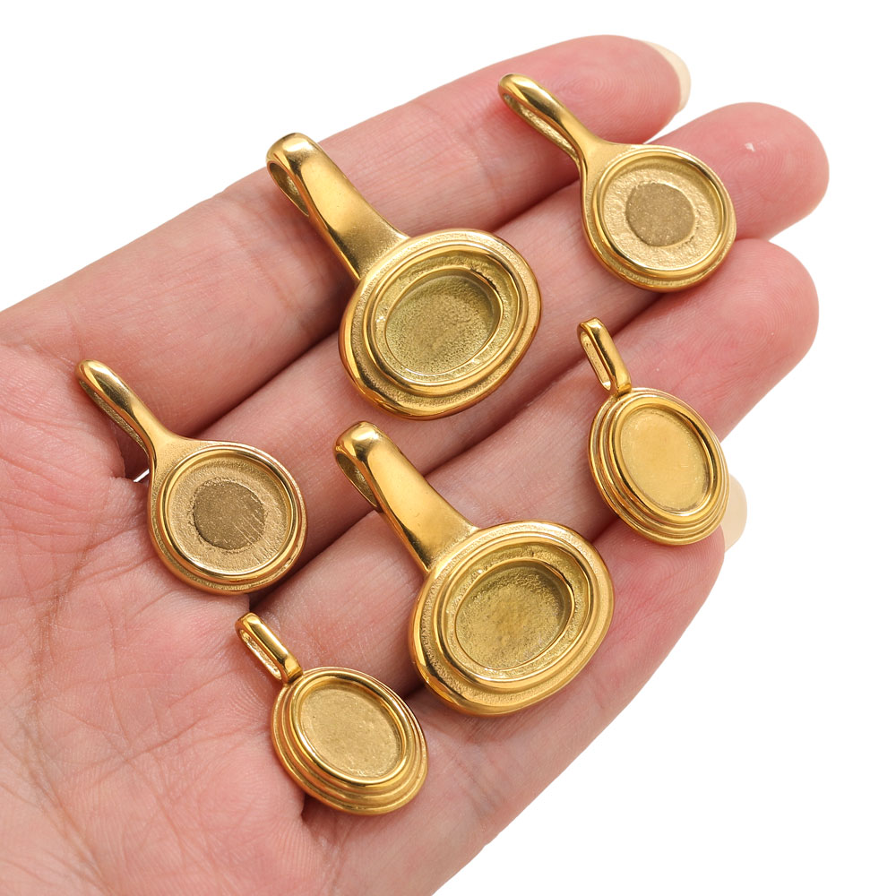 5pcs Stainless Steel Round Ova - Resin Art Materials 리뷰 및 가격