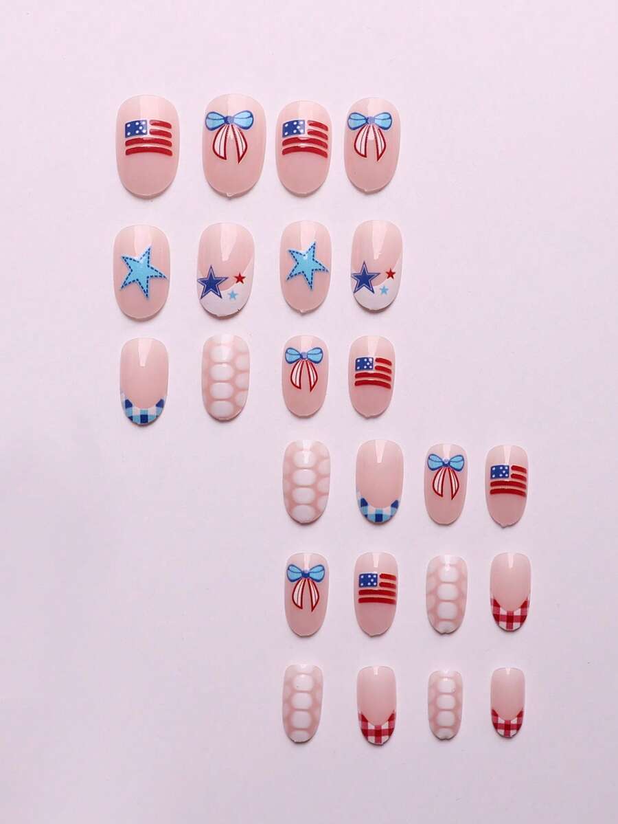 24-Piece Red White Blue Patrio - Resin Art Design 리뷰 및 가격