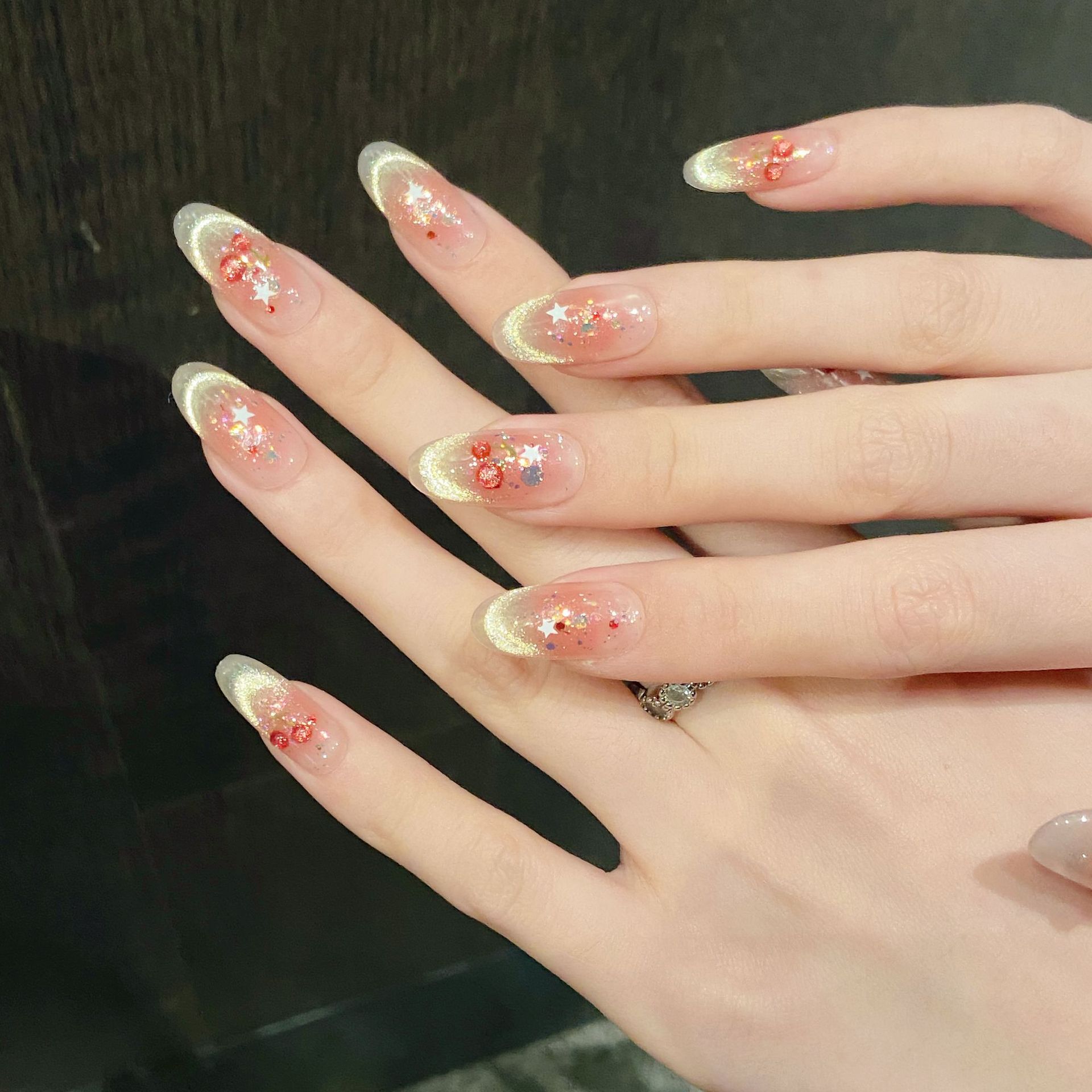 10pcs Sweet Cherry Press On Na - Resin Art Glitter 리뷰 및 가격