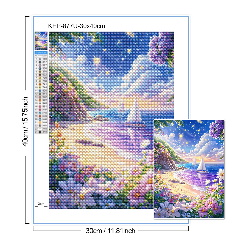 5D Landscape Diamond Painting  - Resin Art Wallpaper 리뷰 및 가격