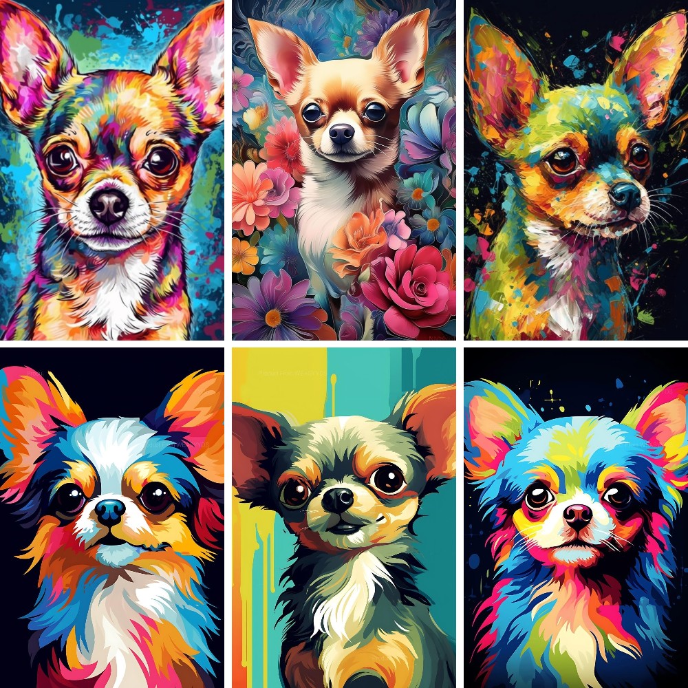 5D Chihuahua Dog DIY Diamond P - Resin Art Wallpaper 리뷰 및 가격