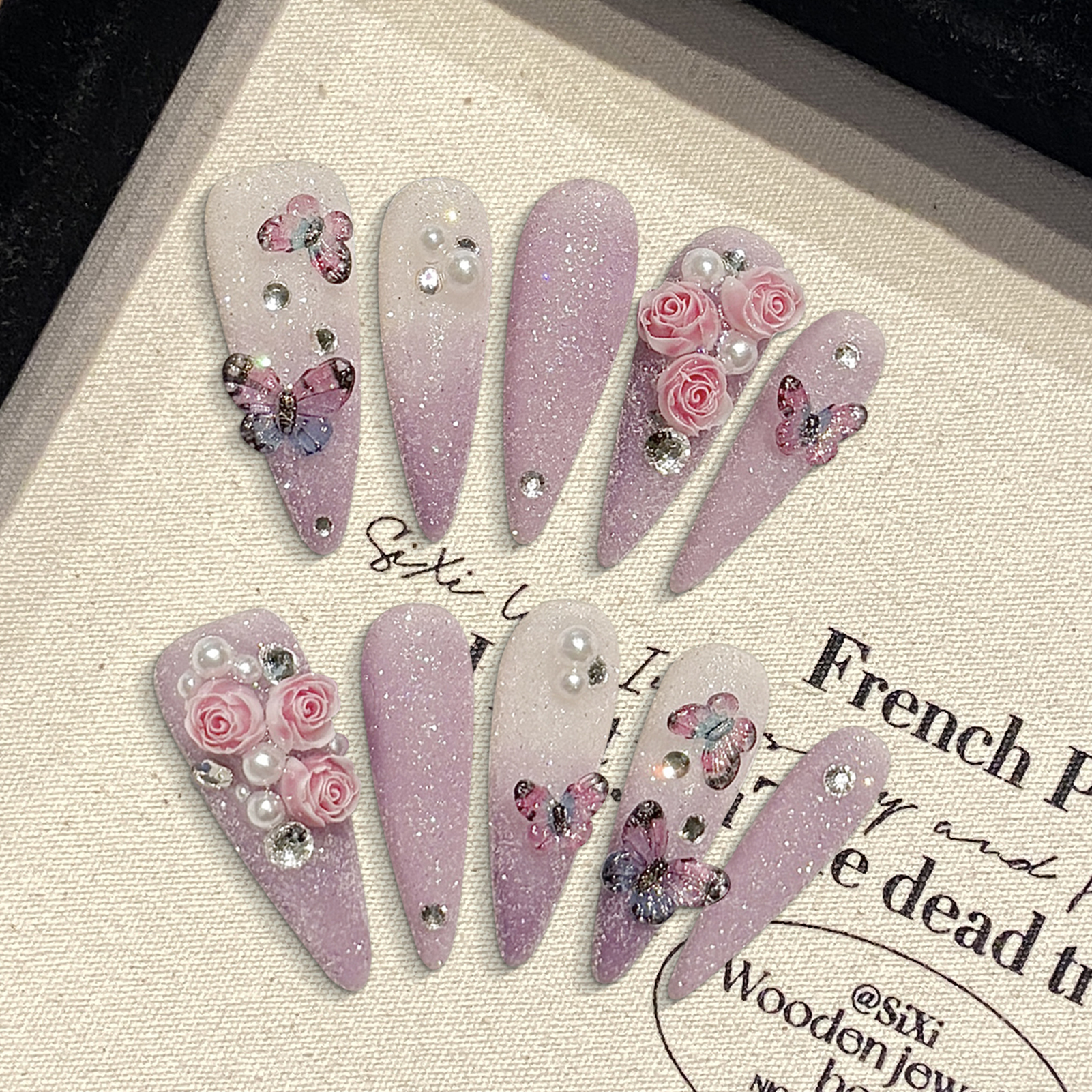 10pcs Long Stiletto Handmade F - Resin Art Materials 리뷰 및 가격