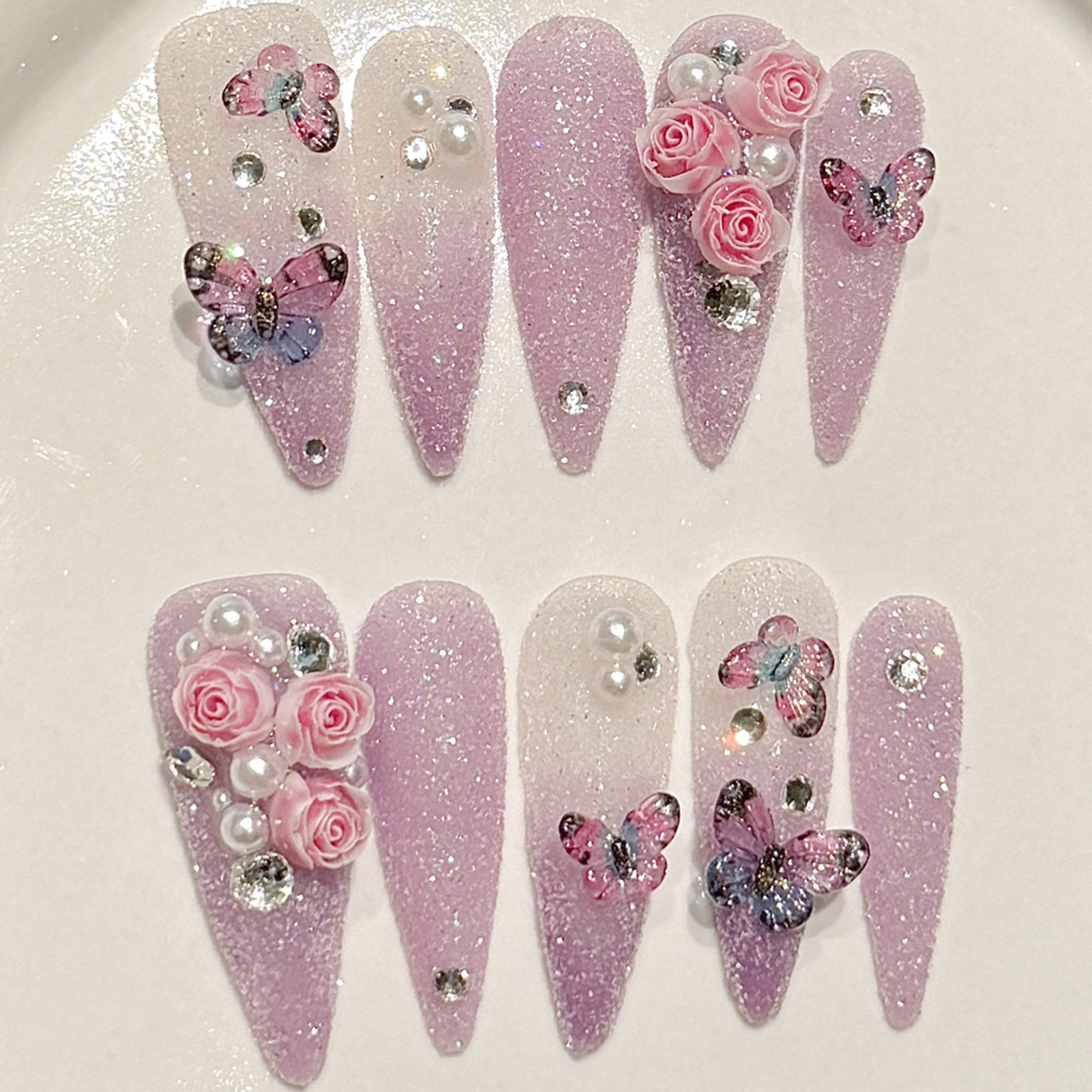 10pcs Long Stiletto Handmade F - Resin Art Materials 리뷰 및 가격