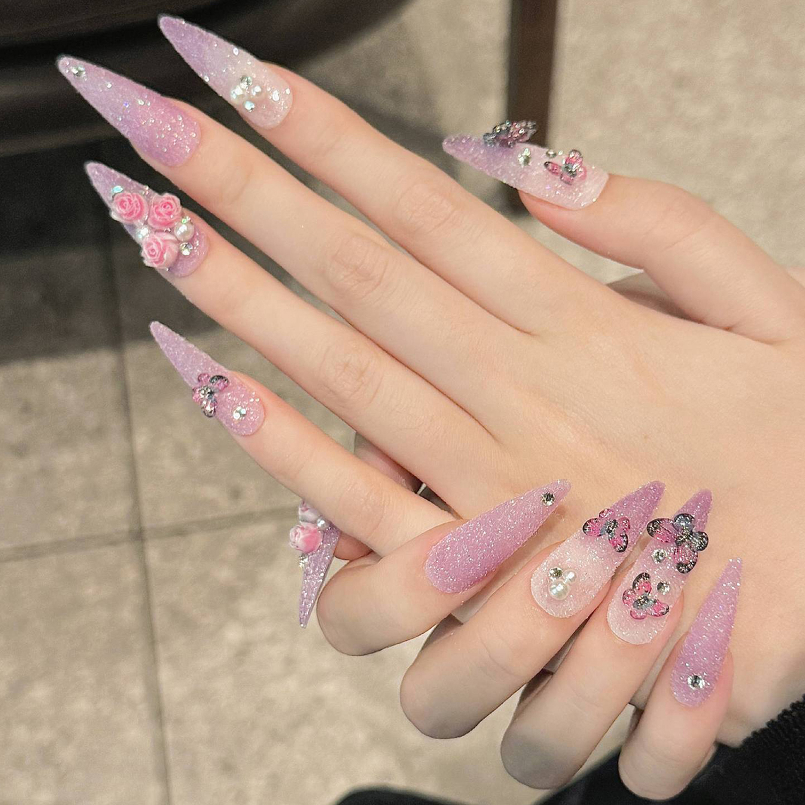 10pcs Long Stiletto Handmade F - Resin Art Materials 리뷰 및 가격