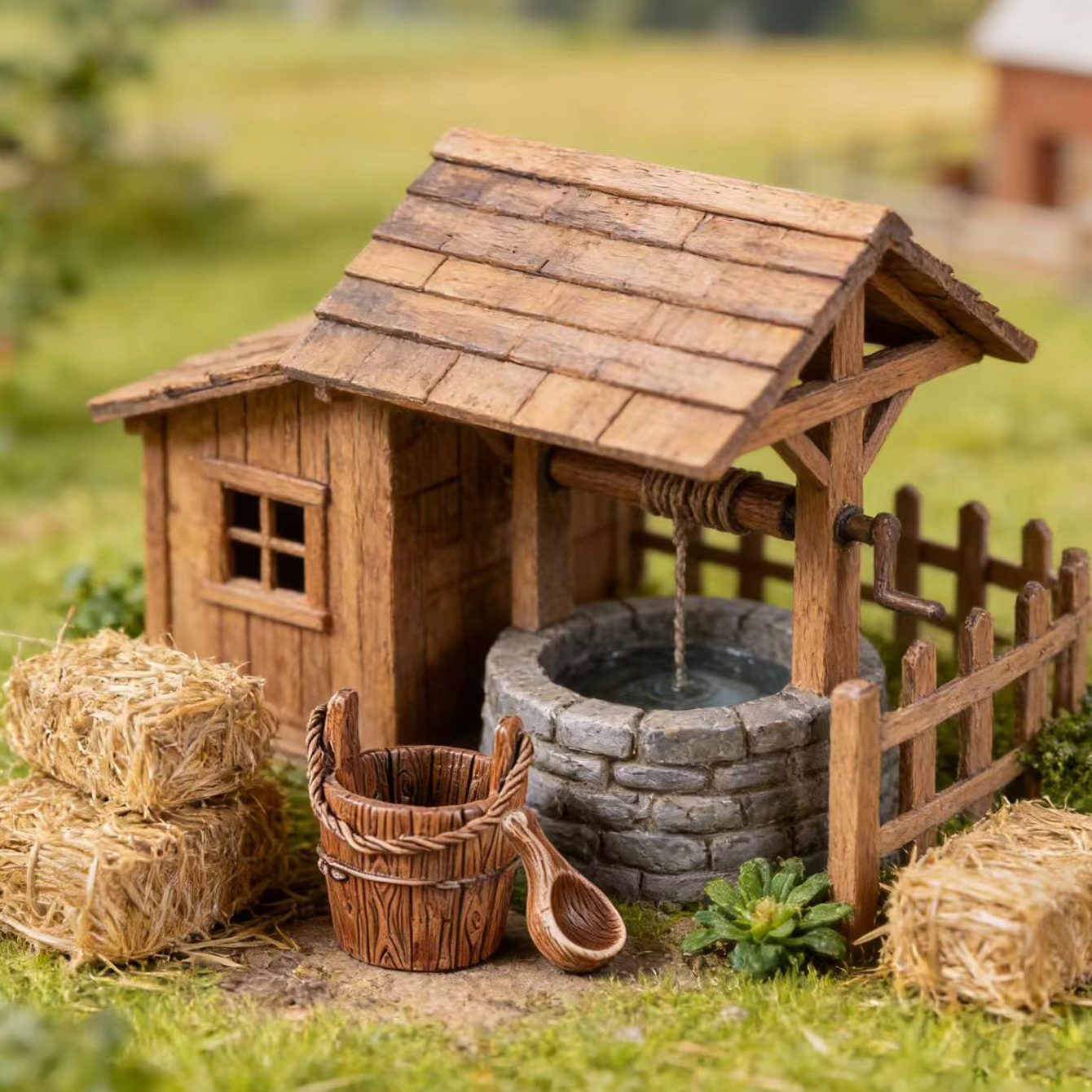 Miniature dollhouse wooden bar - Resin Art Toys 리뷰 및 가격