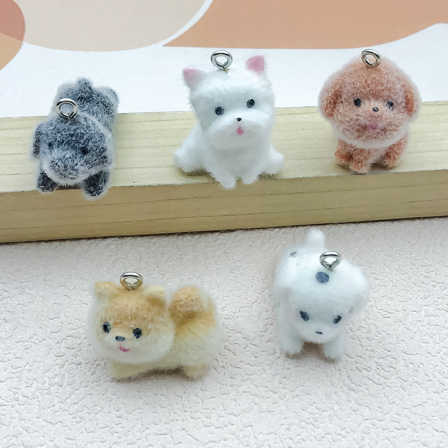 5pcs&1pc Flocked Resin Animal  - Resin Art Materials 리뷰 및 가격