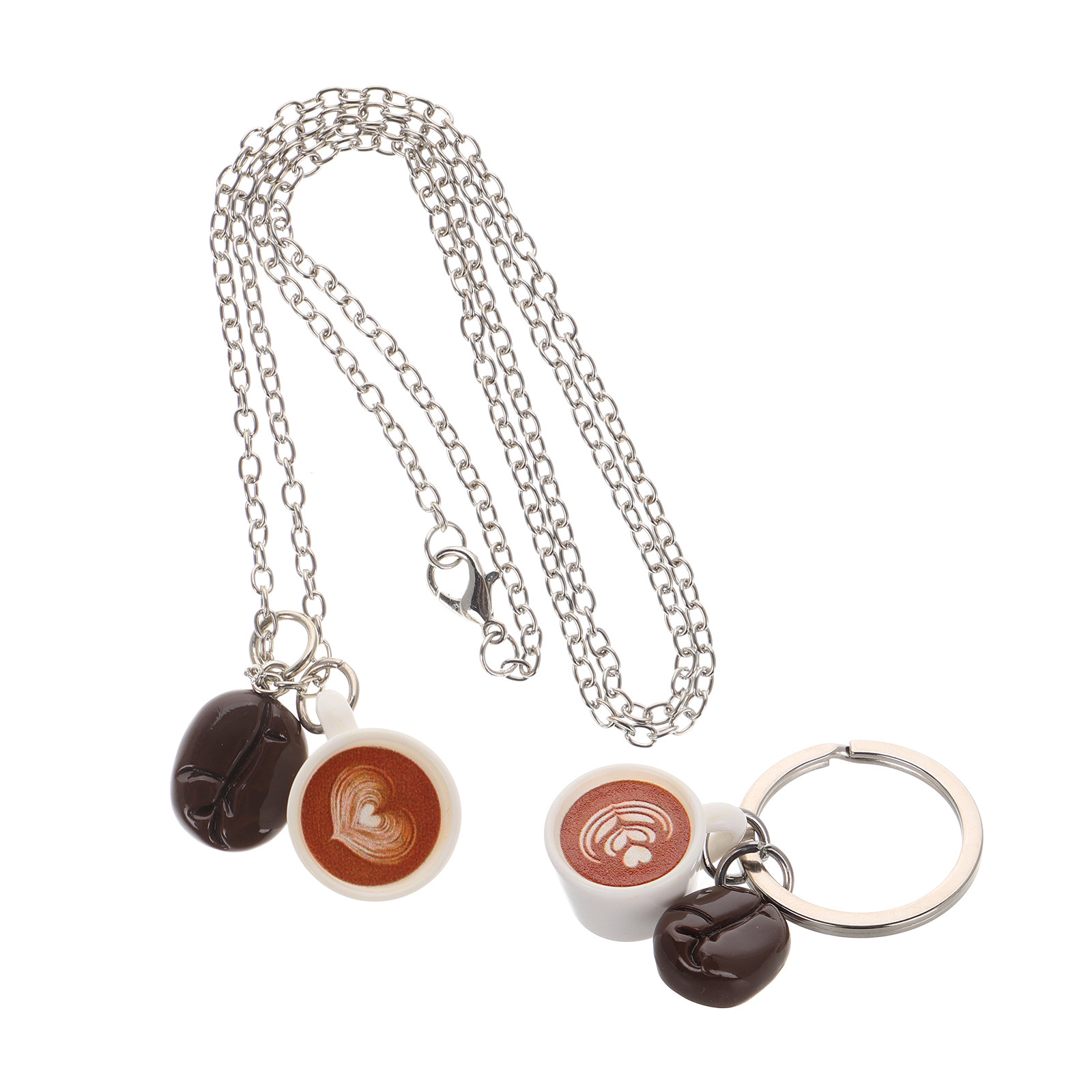 Coffee Bean Shaped Heart Penda - Resin Art Keychain Design 리뷰 및 가격