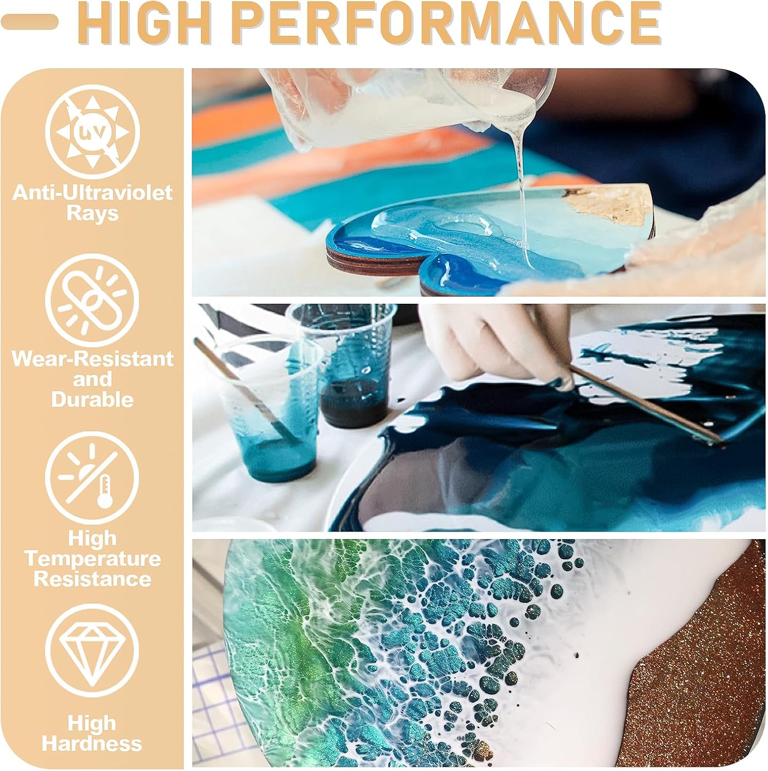 17.6oz/33.8oz AB Resin Epoxy G - Resin Art Table 리뷰 및 가격