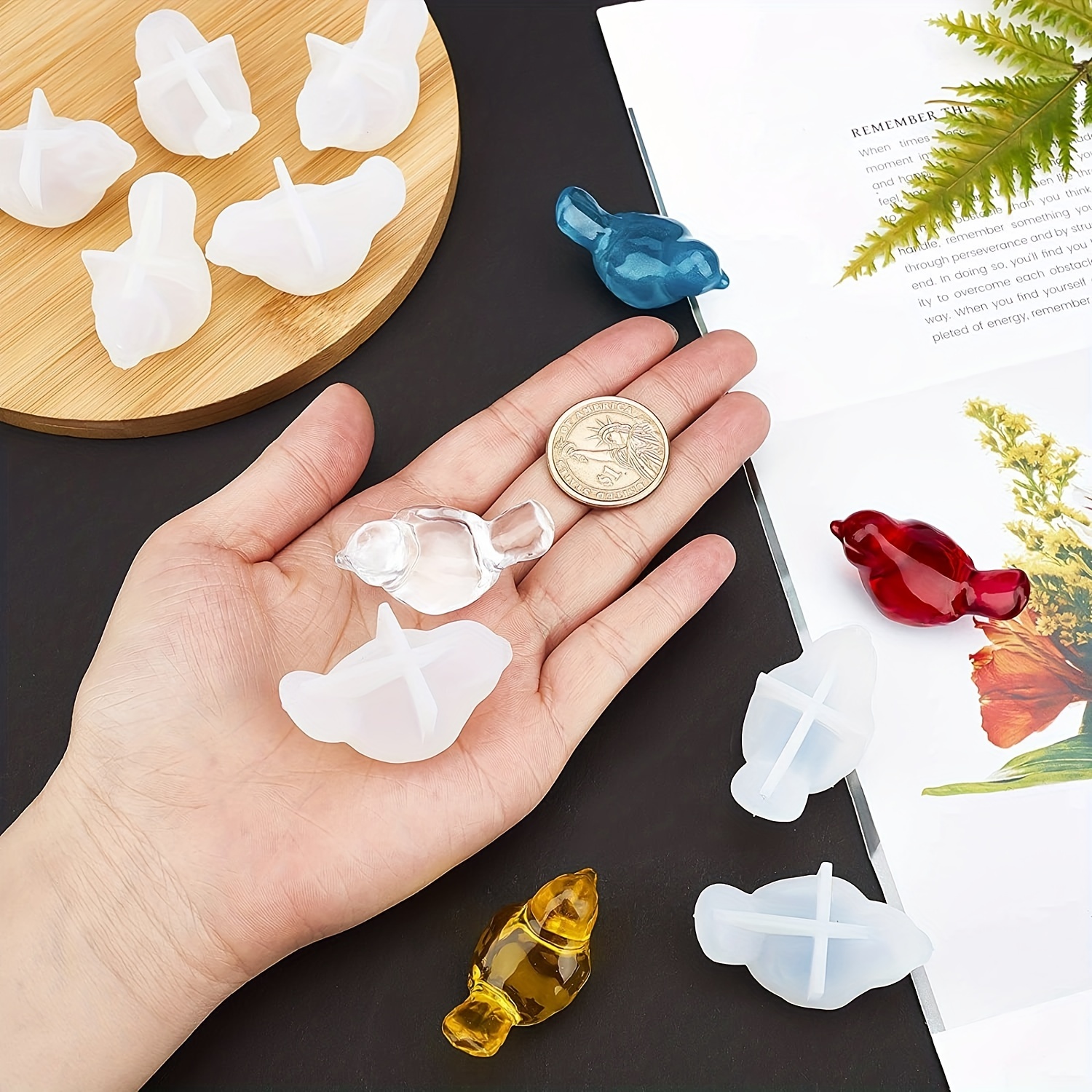 2-piece set of 3D bird silicon - Resin Art Table 리뷰 및 가격