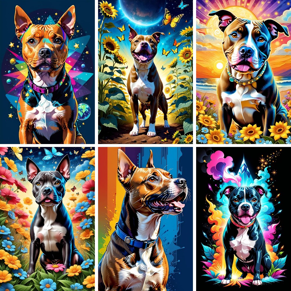 American Staffordshire Terrier - Resin Art Kits For Adults 리뷰 및 가격