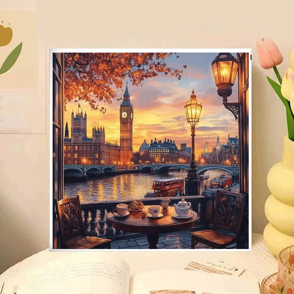 Huacan City Autumn Landscape D - Resin Art Wallpaper 리뷰 및 가격