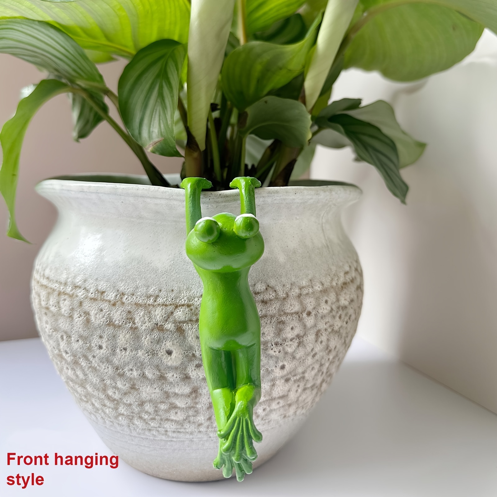 1Pc Cartoon Frog Statue, Resin - Resin Art Hanging 리뷰 및 가격