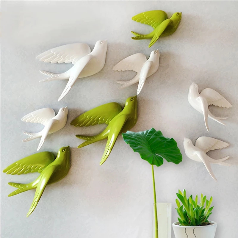 Creative Ceramic Birds Wall Ha - Resin Art Hanging 리뷰 및 가격