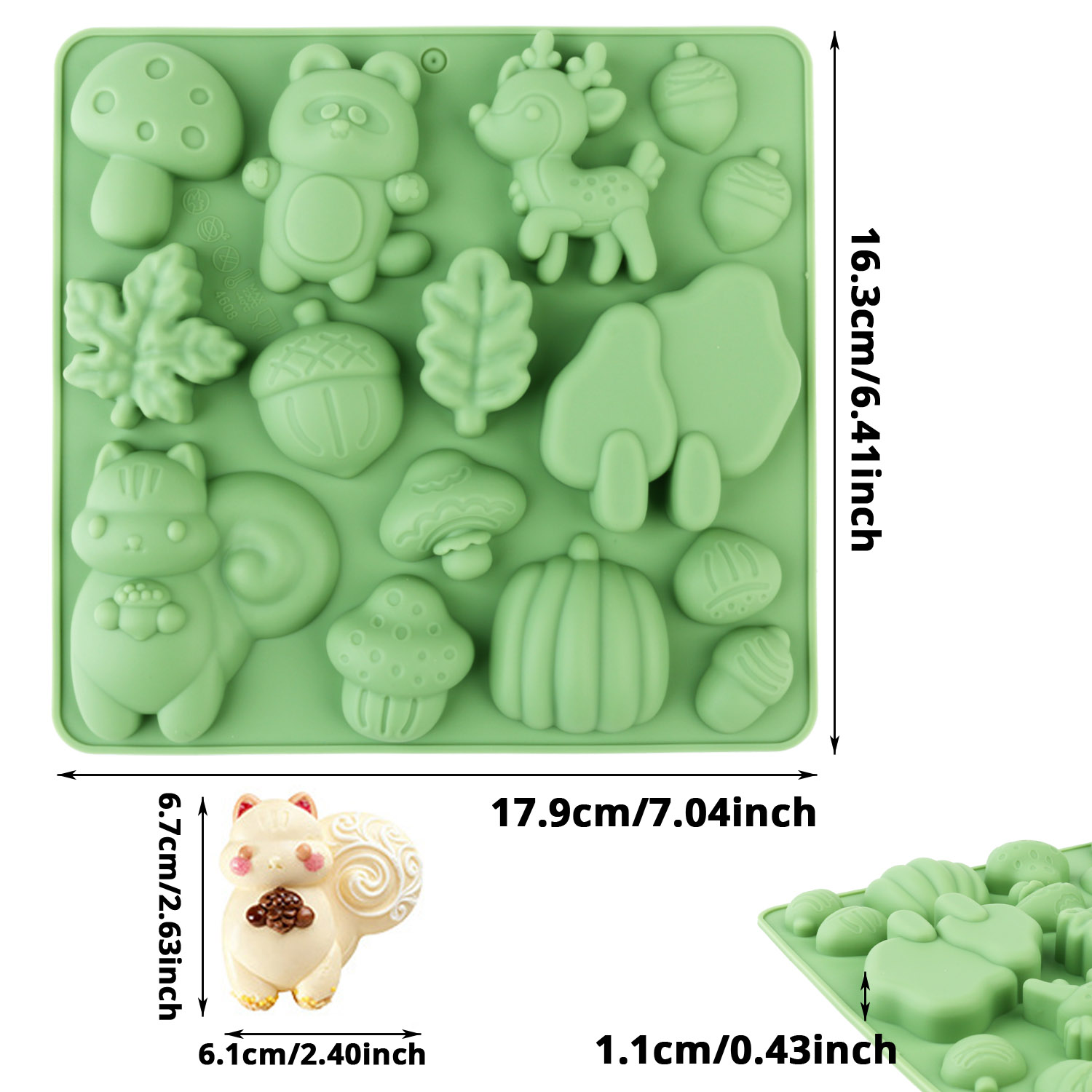 1 Silicone Cake Mold in the Sh - Resin Art Materials 리뷰 및 가격