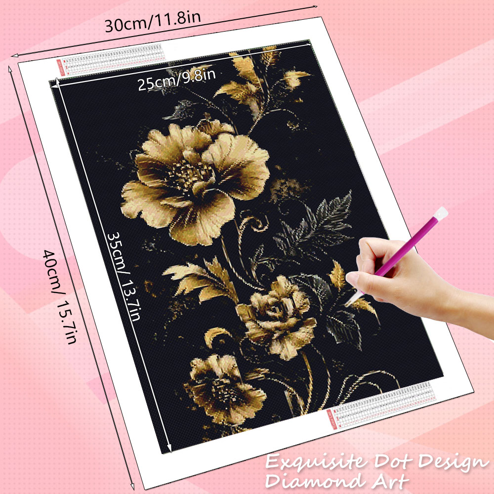HUACAN Diamond Painting Flower - Resin Art Wallpaper 리뷰 및 가격