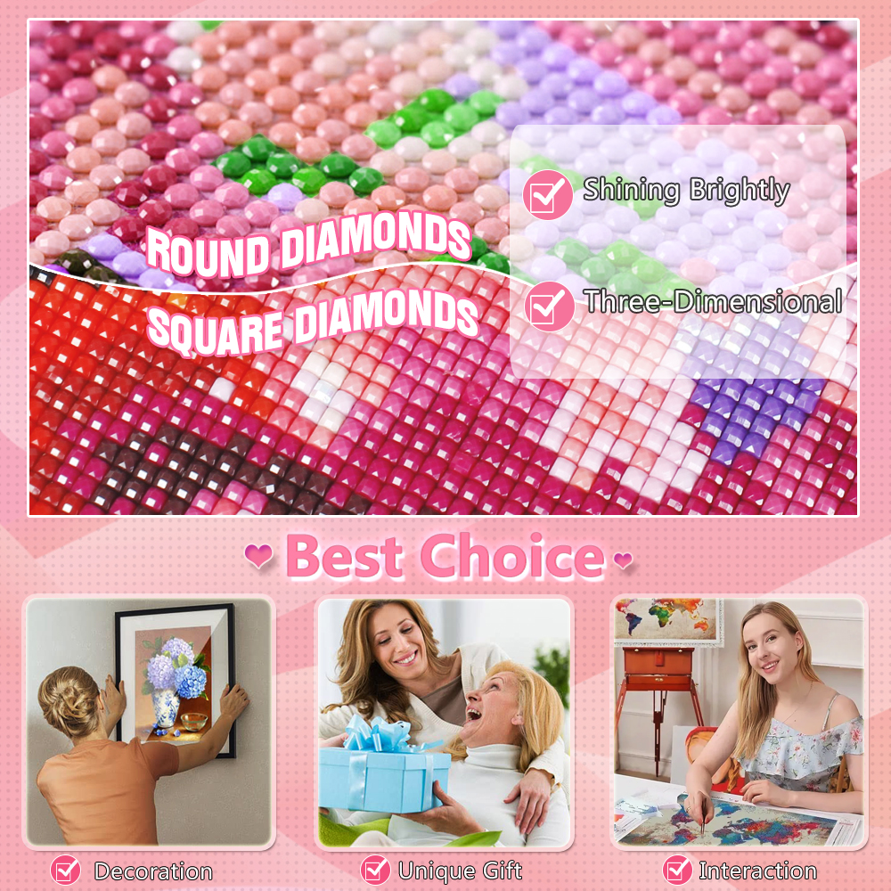 HUACAN Diamond Painting Flower - Resin Art Wallpaper 리뷰 및 가격