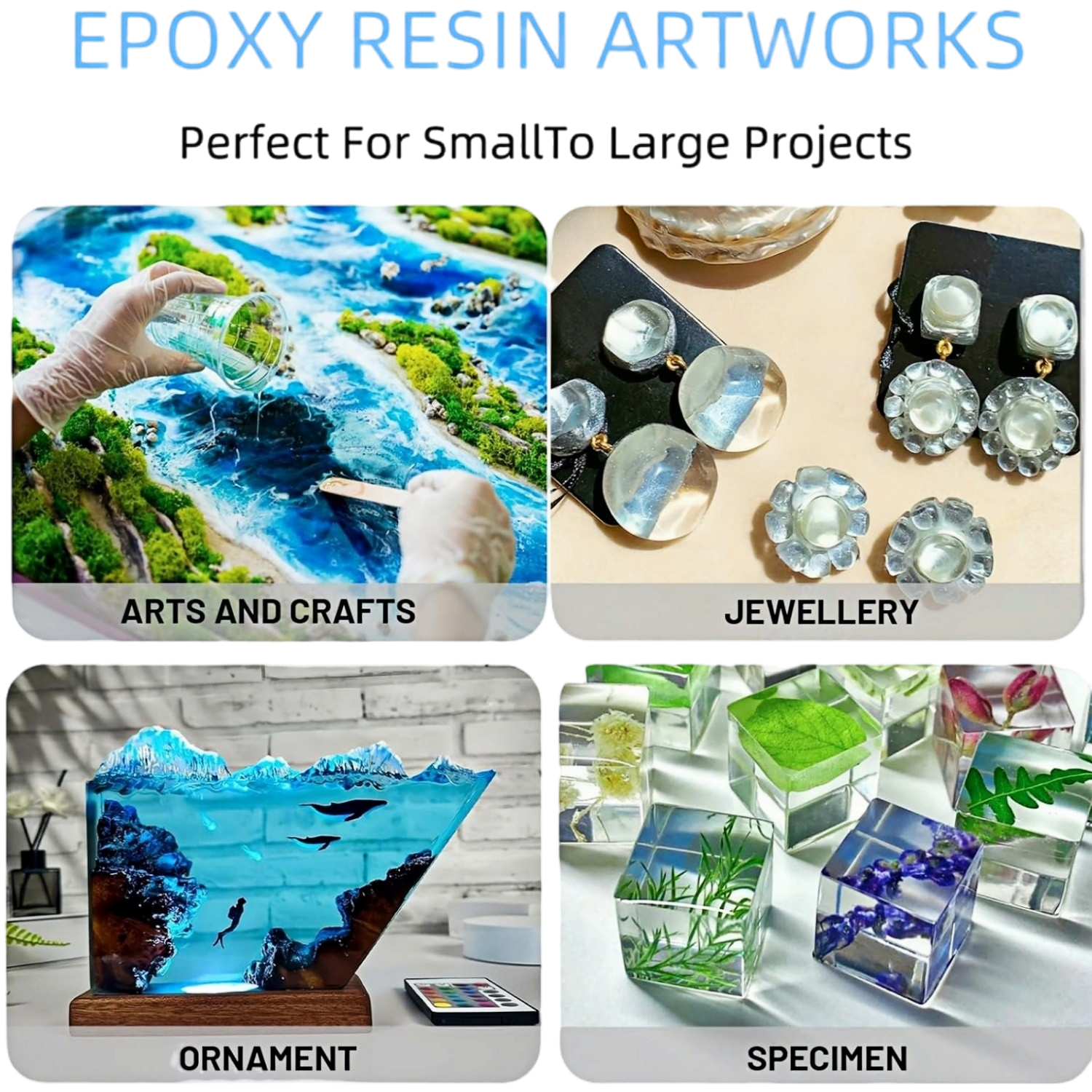 16.9oz Clear Epoxy Resin Kit C - Resin Art Table 리뷰 및 가격