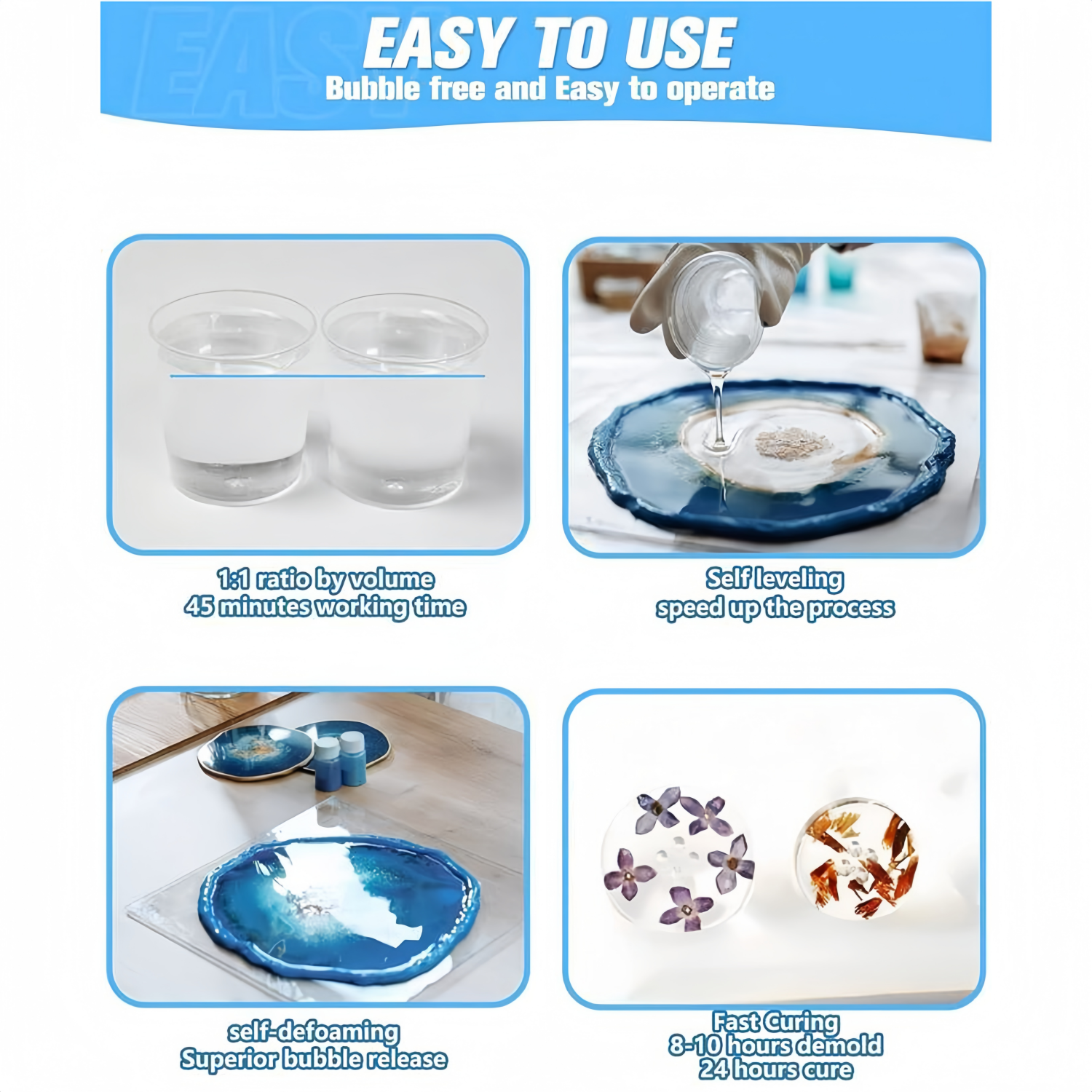 16.9oz Clear Epoxy Resin Kit C - Resin Art Table 리뷰 및 가격