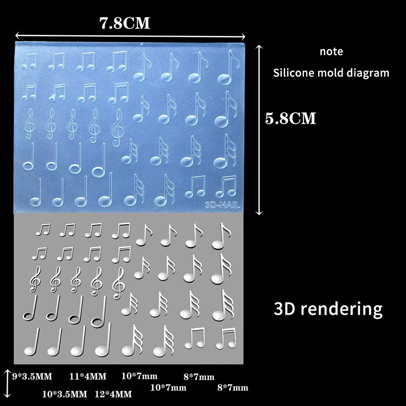 Silicone Nail Mold for 3D Lett - Resin Art Design 리뷰 및 가격