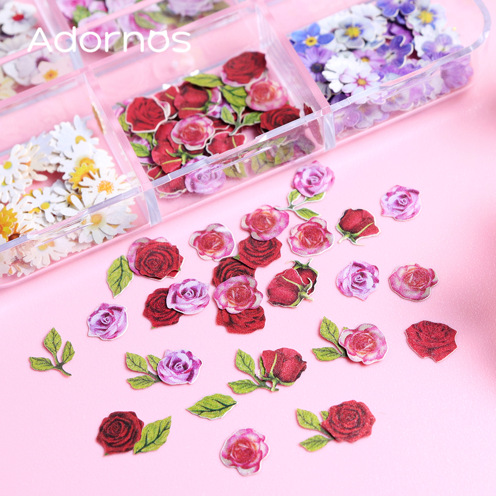 6 Grids Flowers Wood Pulp Chip - Resin Art Design 리뷰 및 가격