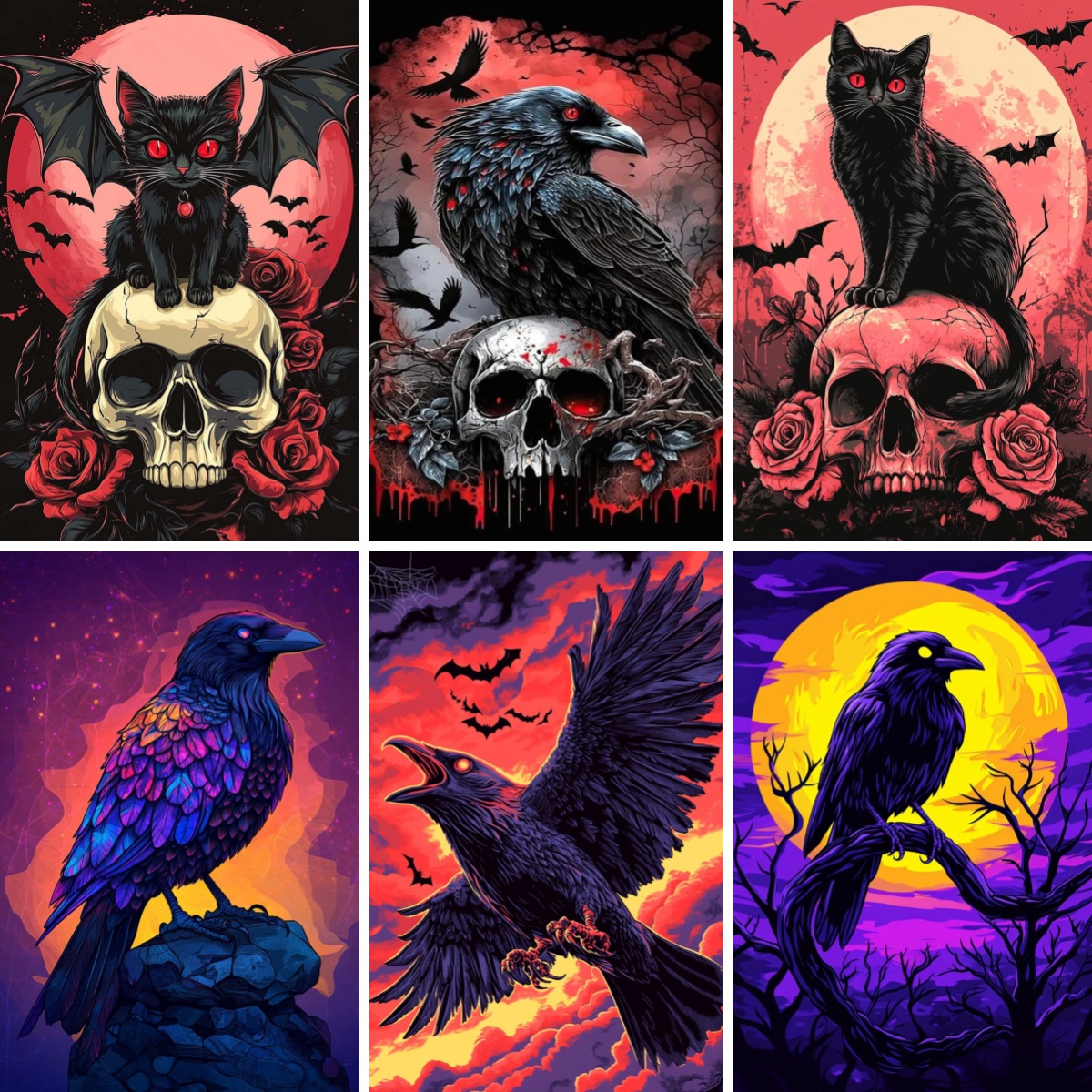 Antique Black Crow Painting 5D - Resin Art Kits For Adults 리뷰 및 가격