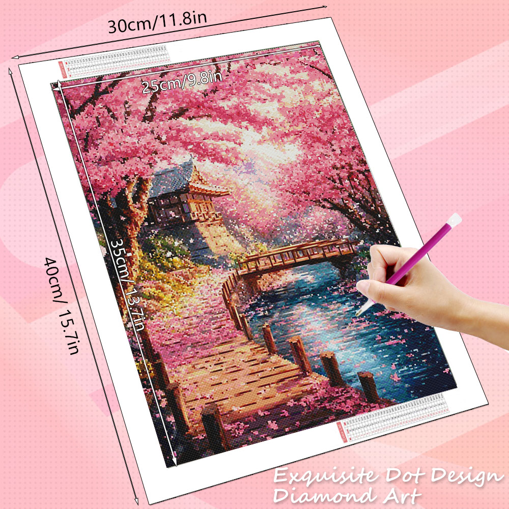 HUACAN Diamond Art House Lands - Resin Art Wallpaper 리뷰 및 가격