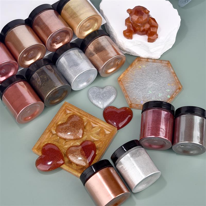 50g Shimmer Metallic Gold Silv - Resin Dye Opaque 리뷰 및 가격