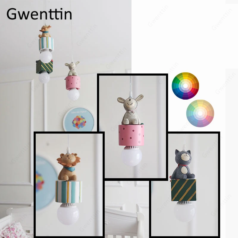 Animal Pendant Lamp Rabbit Lio - Resin Art Hanging 리뷰 및 가격