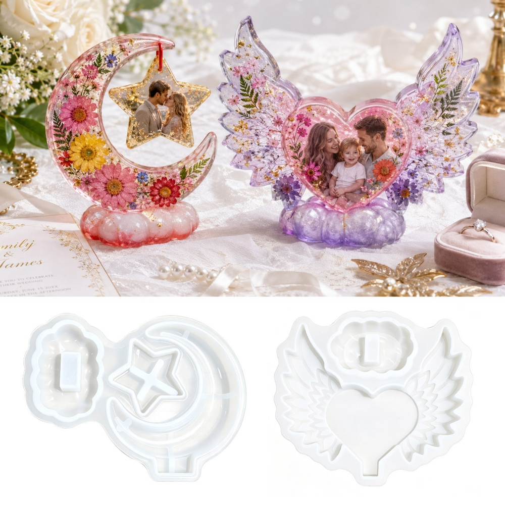 S0308 Heart Shaped Photo Frame - Resin Art Design 리뷰 및 가격