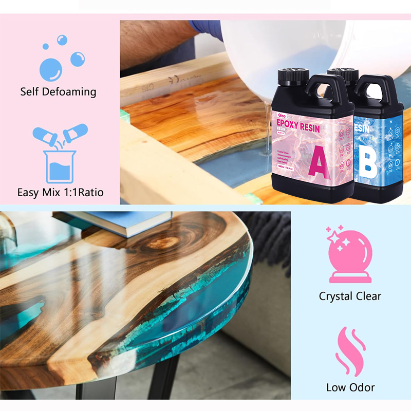 Crystal Clear 1:1 Epoxy Resin  - Resin Art Table 리뷰 및 가격