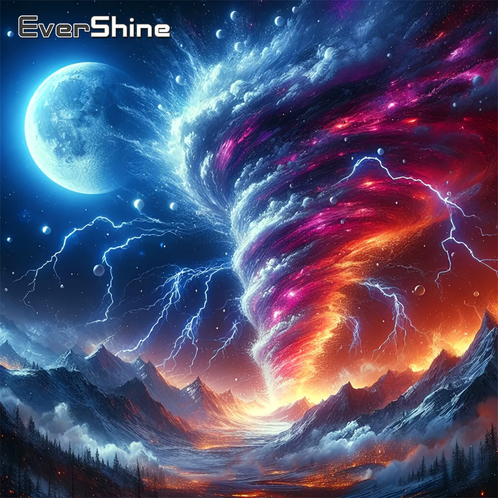 Evershine Full Square Diamond  - Resin Art Wallpaper 리뷰 및 가격