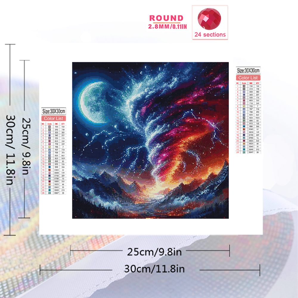 Evershine Full Square Diamond  - Resin Art Wallpaper 리뷰 및 가격