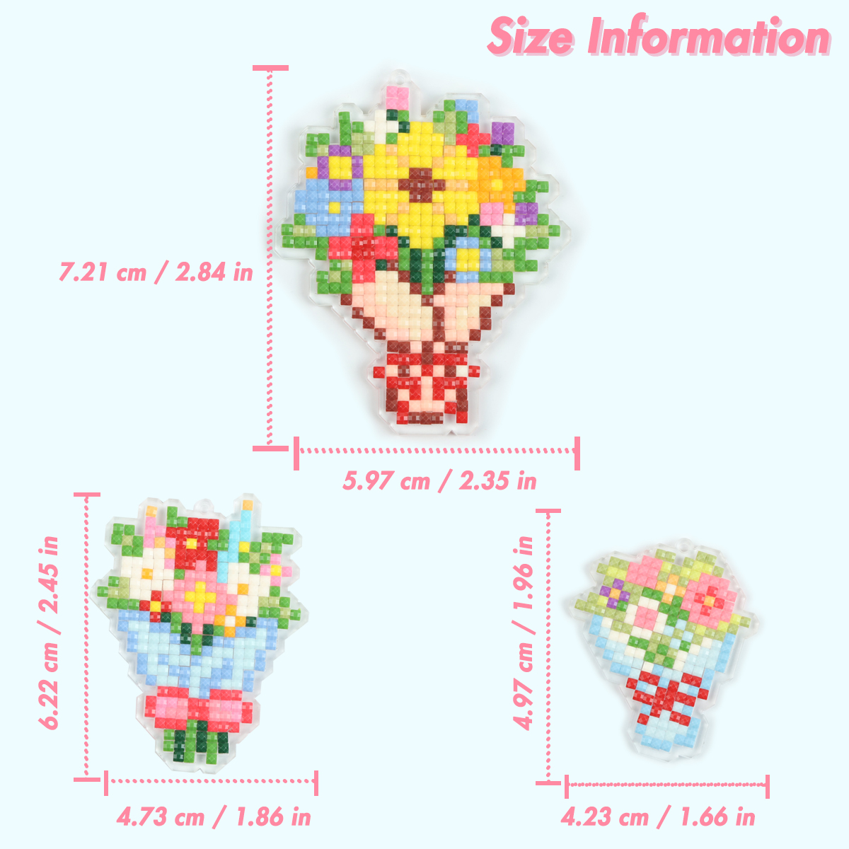 FOREVER YOUNG 3PCS Bouquet Acr - Resin Art Painting 리뷰 및 가격