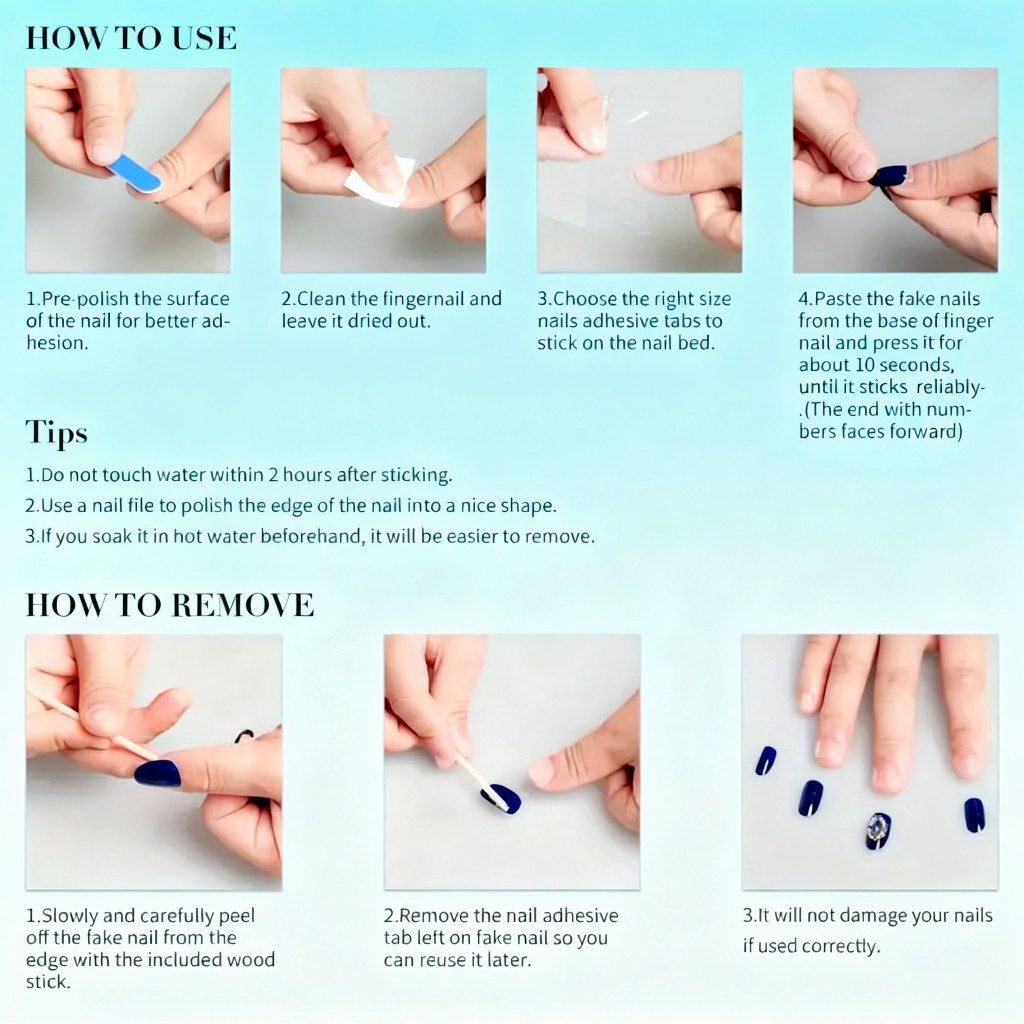 10Pcs Handmade Press On Nails  - Resin Art Design 리뷰 및 가격