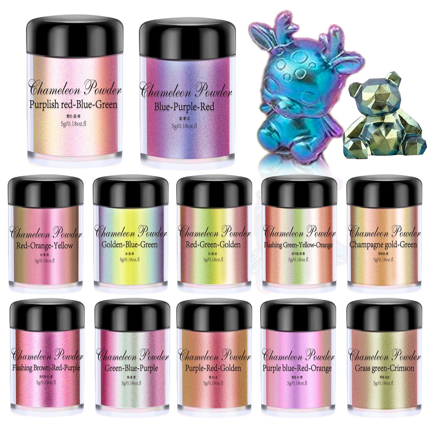 5g Chameleon Powder Nail Stain - Resin Dye Opaque 리뷰 및 가격